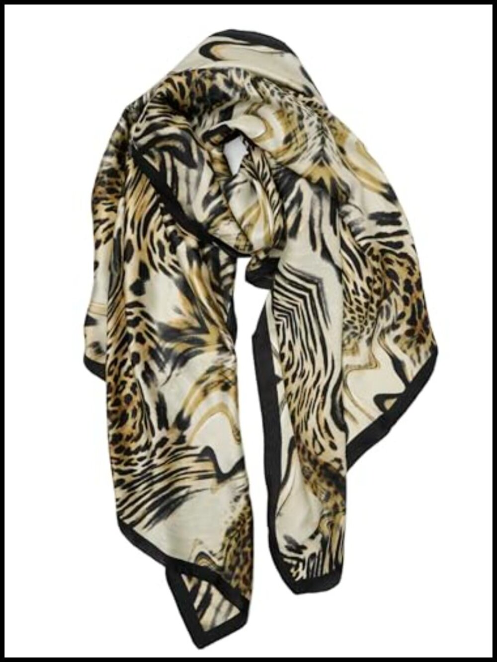 Large Satin Scarf for Women, Lightweight Silky Shawl Wrap for Sun Protection